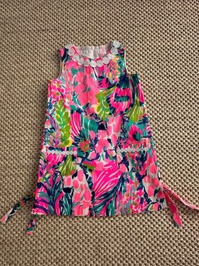 Lily Pulitzer Girls Bright Floral Shift Dress with